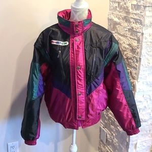Vintage Phenix Ski / Snowboarding jacket or vest with stowaway hood like new